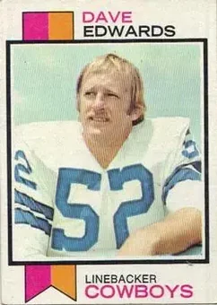 1973 Topps #369 - Dave Edwards - Dallas Cowboys
