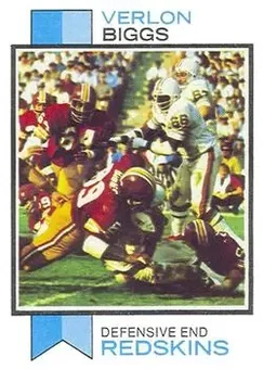 1973 Topps #371 - Verlon Biggs - Washington Redskins