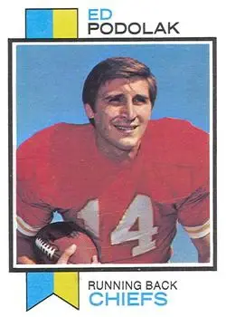 1973 Topps #373 - Ed Podolak - Kansas City Chiefs - Front