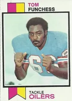 1973 Topps #376 - Tom Funchess - Houston Oilers