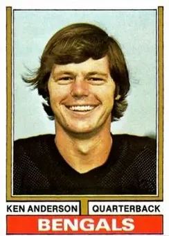 1974 Topps #401 - Ken Anderson - Cincinnati Bengals