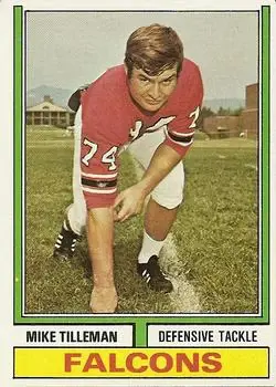 1974 Topps #402 - Mike Tilleman - Atlanta Falcons