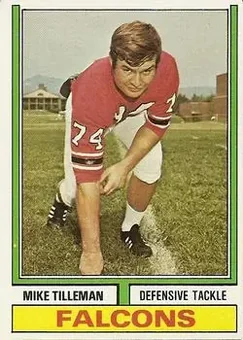 1974 Topps #402 - Mike Tilleman - Atlanta Falcons