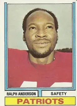 1974 Topps #408 - Ralph Anderson - New England Patriots 1974 Topps #408 - Ralph Anderson - New England Patriots