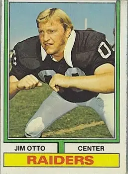 1974 Topps #409 - Jim Otto - Oakland Raiders - Front