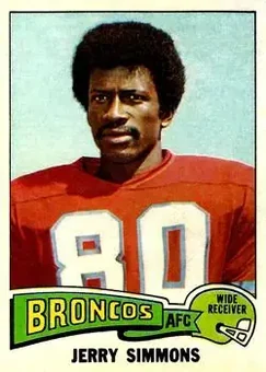 1975 Topps #432 - Jerry Simmons - Denver Broncos