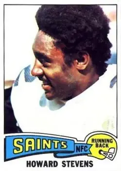 1975 Topps #434 - Howard Stevens - New Orleans Saints - Front