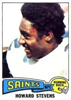 1975 Topps #434 - Howard Stevens - New Orleans Saints