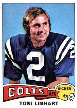 1975 Topps #439 - Toni Linhart - Baltimore Colts