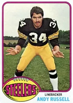 1976 Topps #405 - Andy Russell - Pittsburgh Steelers 1976 Topps #405 - Andy Russell - Pittsburgh Steelers