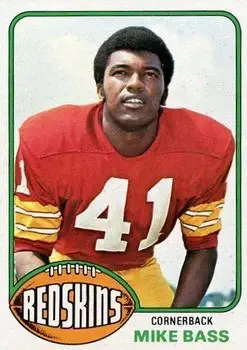 1976 Topps #409 - Mike Bass - Washington Redskins