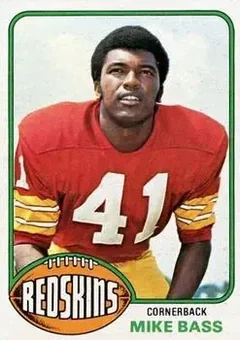 1976 Topps #409 - Mike Bass - Washington Redskins