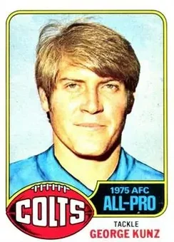 1976 Topps #410 - George Kunz - Baltimore Colts
