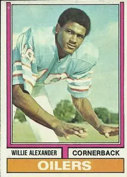 1974 Topps #414 - Willie Alexander - Houston Oilers