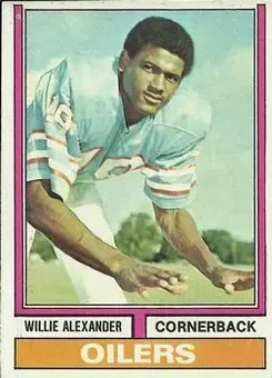 1974 Topps #414 - Willie Alexander - Houston Oilers