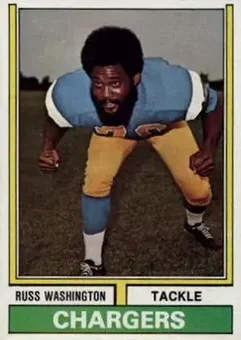 1974 Topps #416 - Russ Washington - San Diego Chargers 1974 Topps #416 - Russ Washington - San Diego Chargers