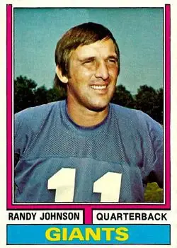 1974 Topps #419 - Randy Johnson - New York Giants