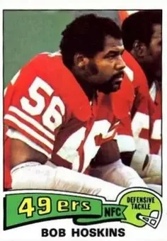 1975 Topps #442 - Bob Hoskins - San Francisco 49ers