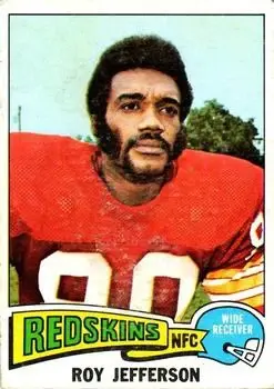 1975 Topps #444 - Roy Jefferson - Washington Redskins