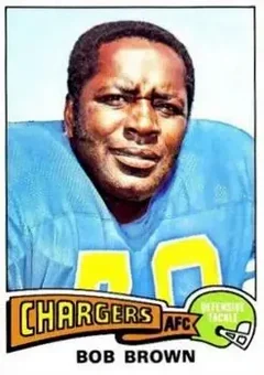1975 Topps #448 - Bob Brown - San Diego Chargers