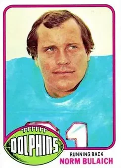 1976 Topps #413 - Norm Bulaich - Miami Dolphins