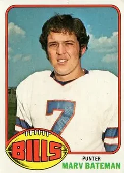 1976 Topps #414 - Marv Bateman - Buffalo Bills