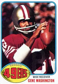1976 Topps #418 - Gene Washington - San Francisco 49ers - Front