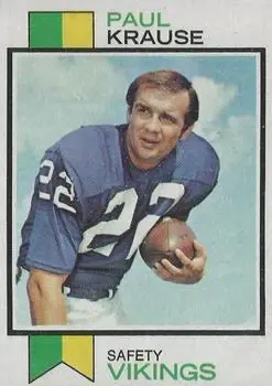 1973 Topps #380 - Paul Krause - Minnesota Vikings