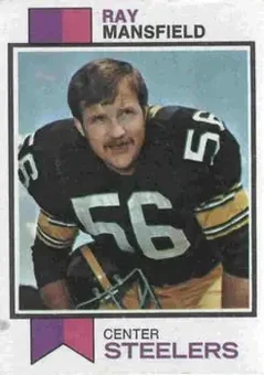 1973 Topps #382 - Ray Mansfield - Pittsburgh Steelers