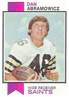 1973 Topps #383 - Dan Abramowicz - New Orleans Saints