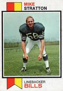 1973 Topps #388 - Mike Stratton - Buffalo Bills