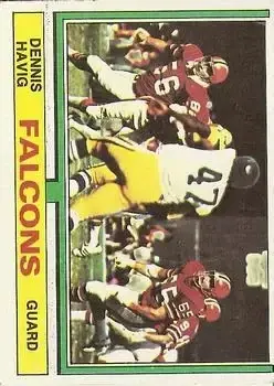1974 Topps #426 - Dennis Havig - Atlanta Falcons - Front