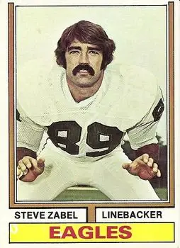 1974 Topps #428 - Steve Zabel - Philadelphia Eagles
