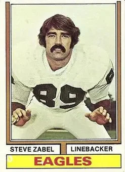 1974 Topps #428 - Steve Zabel - Philadelphia Eagles