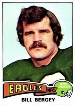 1975 Topps #451 - Bill Bergey - Philadelphia Eagles 1975 Topps #451 - Bill Bergey - Philadelphia Eagles
