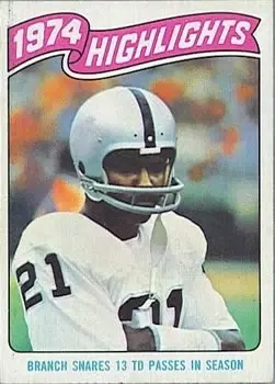 1975 Topps #454 - Cliff Branch - Oakland Raiders