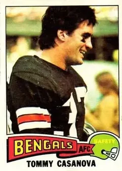 1975 Topps #465 - Tommy Casanova - Cincinnati Bengals