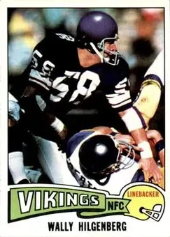 1975 Topps #469 - Wally Hilgenberg - Minnesota Vikings 1975 Topps #469 - Wally Hilgenberg - Minnesota Vikings