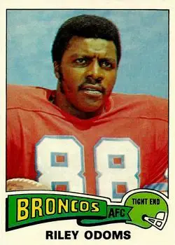 1975 Topps #470 - Riley Odoms - Denver Broncos