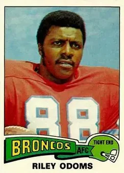 1975 Topps #470 - Riley Odoms - Denver Broncos