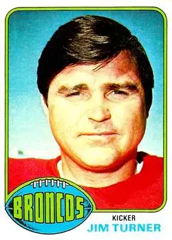 1976 Topps #421 - Jim Turner - Denver Broncos - Front 1976 Topps #421 - Jim Turner - Denver Broncos - Front