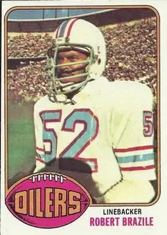 1976 Topps #424 - Robert Brazile - Houston Oilers