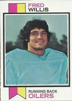 1973 Topps #396 - Fred Willis - Houston Oilers