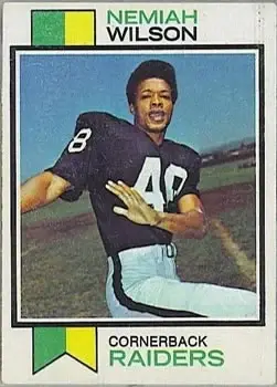1973 Topps #398 - Nemiah Wilson - Oakland Raiders - Front