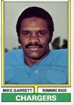 1974 Topps #437 - Mike Garrett - San Diego Chargers