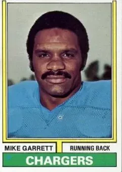 1974 Topps #437 - Mike Garrett - San Diego Chargers