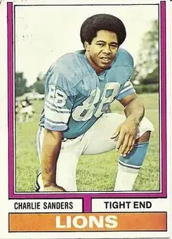 1974 Topps #440 - Charlie Sanders - Detroit Lions