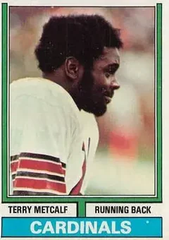 1974 Topps #444 - Terry Metcalf - St. Louis Cardinals