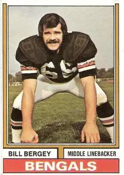 1974 Topps #447 - Bill Bergey - Cincinnati Bengals