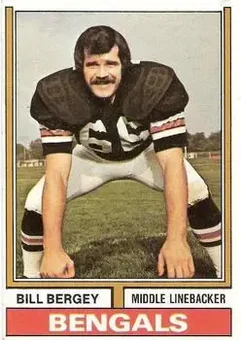 1974 Topps #447 - Bill Bergey - Cincinnati Bengals 1974 Topps #447 - Bill Bergey - Cincinnati Bengals